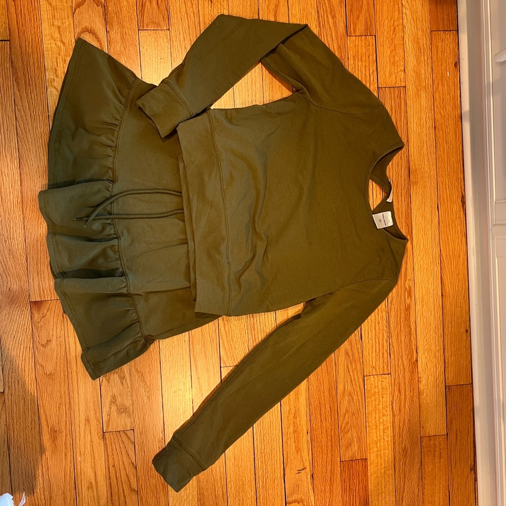 Olive Green Skirt Set